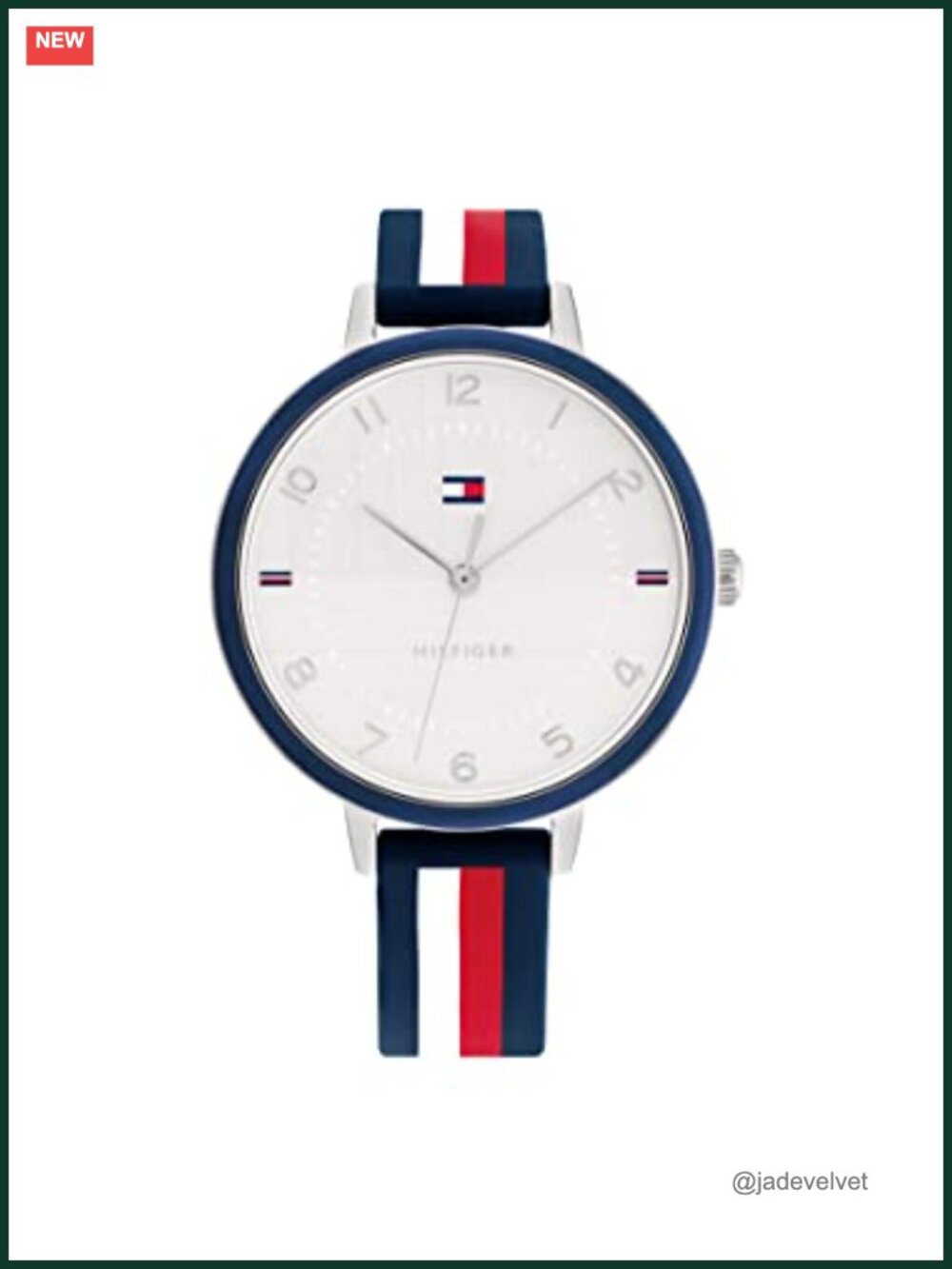 Women's Stainless Steel Quartz Watch with Silicone Strap